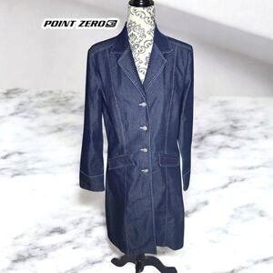 POINT ZERO Denim Trench Coat - Medium